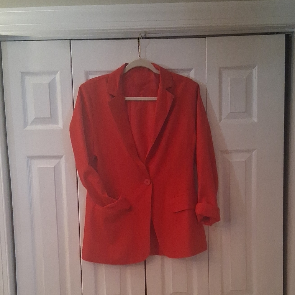 Women's Red Blazer